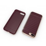 Wholesale iPhone 7 Deluxe Armor Hybrid Case (Champagne Gold)